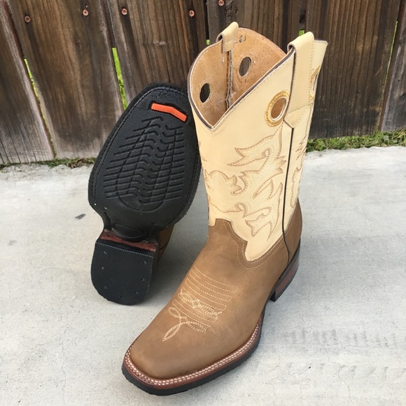 Men’s Rodeo boots genuine cowhide leather - Picture 6 of 8